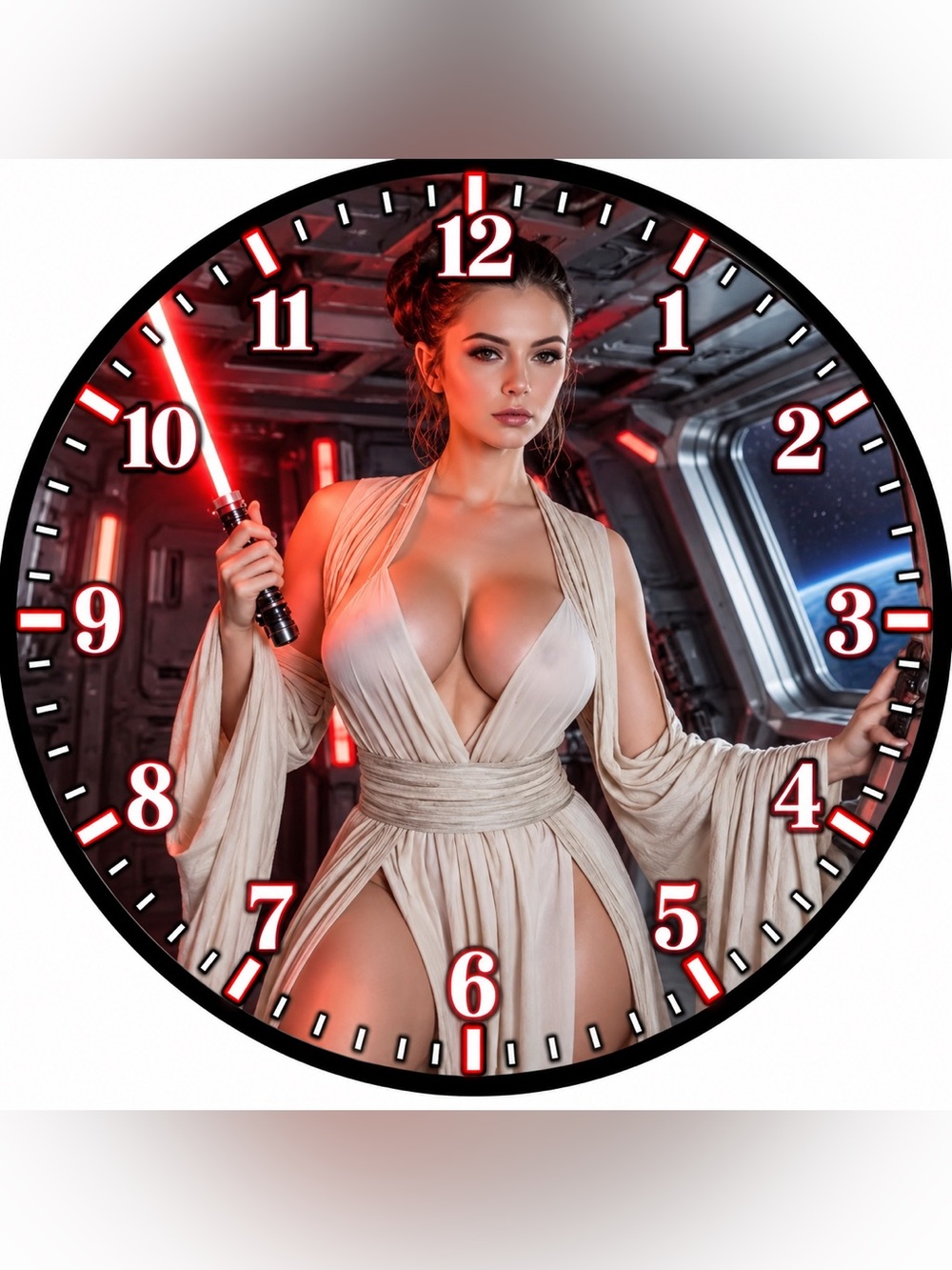 Beautiful Women Fantasy Wall Clock.